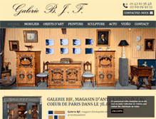 Tablet Screenshot of galerie-bjf-antiquites.com